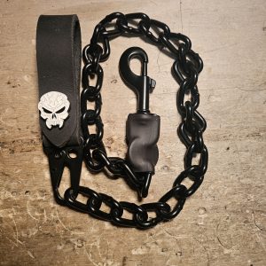 Punishers Leather Keychain